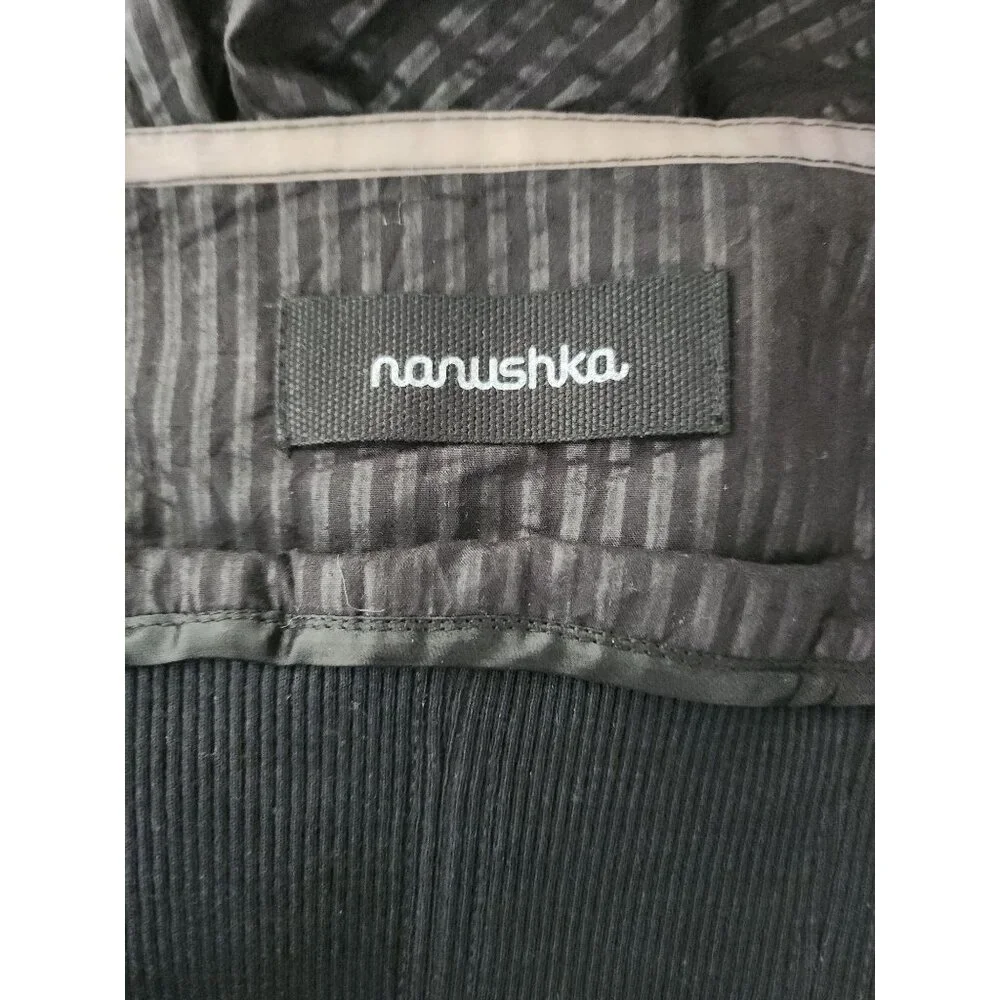 Nanushka Black Strapless Black Dress Subtle Stripe Extra Small XS